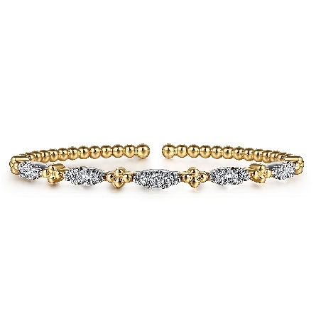 14K Yellow and White Gold Bujukan 5.75inch Clus...