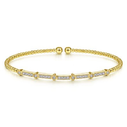 14K Yellow and White Gold Bujukan 5.75inch Milg...
