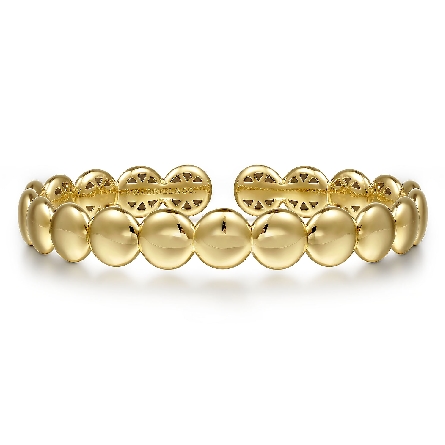 14K Yellow Gold Gabriel Bujukan Circle Link Ban...