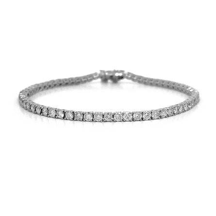 /home/earthtreasures/catalog.shopearthtreasures.com/imagedumplarge/EARTH_A5-200567.jpg 14K White Gold 7inch 4Prong Tennis Bracelet w/6...