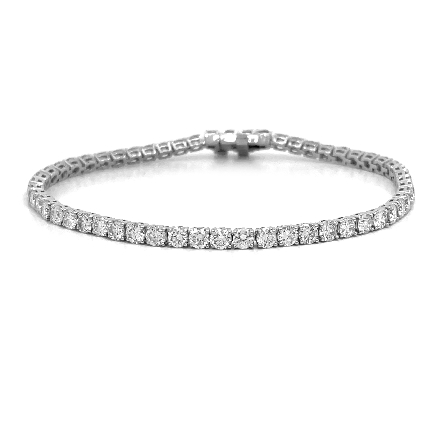 /home/earthtreasures/catalog.shopearthtreasures.com/imagedumplarge/EARTH_A5-200568.jpg 14K White Gold 7inch 4Prong Tennis Bracelet w/5...