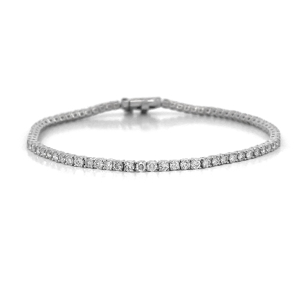 /home/earthtreasures/catalog.shopearthtreasures.com/imagedumplarge/EARTH_A5-200570.jpg 14K White Gold 7inch 4Prong Tennis Bracelet w/7...