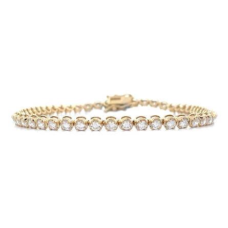/home/earthtreasures/catalog.shopearthtreasures.com/imagedumplarge/EARTH_A5-200597.jpg 14K Yellow Gold 7inch Bezel Tennis Bracelet w/D...
