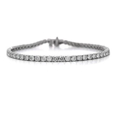 /home/earthtreasures/catalog.shopearthtreasures.com/imagedumplarge/EARTH_A5-200609.jpg 14K White Gold 7inch 4Prong Tennis Bracelet w/5...