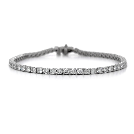 /home/earthtreasures/catalog.shopearthtreasures.com/imagedumplarge/EARTH_A5-200610.jpg 14K White Gold 7inch 4Prong Tennis Bracelet w/5...