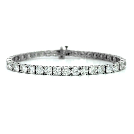/home/earthtreasures/catalog.shopearthtreasures.com/imagedumplarge/EARTH_A5-200613.jpg 14K White Gold 7inch 4Prong Tennis Bracelet w/3...