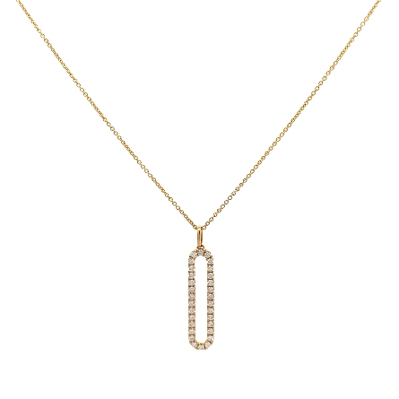 18K Yellow Gold Adjustable 16-18inch Paperclip ...