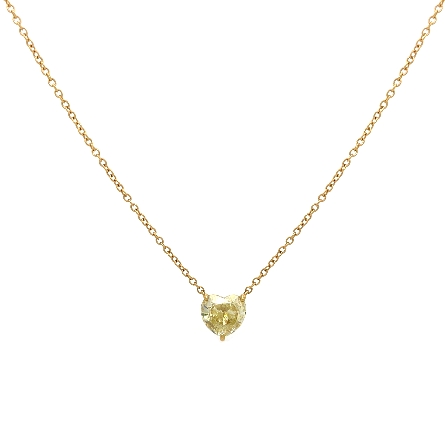 18K Yellow Gold 16-18inch Adjustable Station Ne...