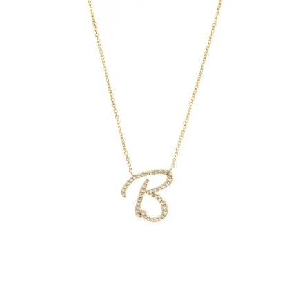 14K Yellow Gold 16-18inch Adjustable Script Ini...