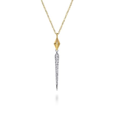 /home/earthtreasures/catalog.shopearthtreasures.com/imagedumplarge/EARTH_A6-04788.jpg 14K Yellow and White Gold Gabriel Kite Spike Pe...