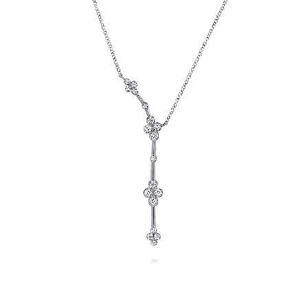 /home/earthtreasures/catalog.shopearthtreasures.com/imagedumplarge/EARTH_A6-04792.jpg 14K White Gold Gabriel Clover Station Y Necklac...