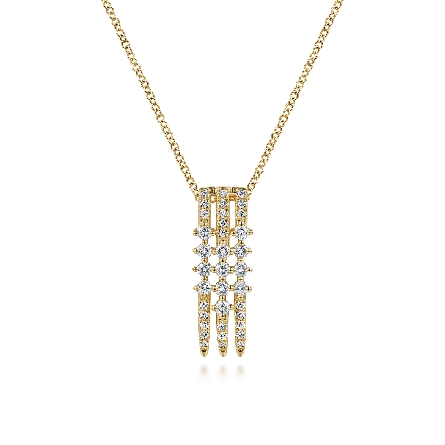 /home/earthtreasures/catalog.shopearthtreasures.com/imagedumplarge/EARTH_A6-04796.jpg 14K Yellow Gold Multi Row Vertical Spike Pendan...