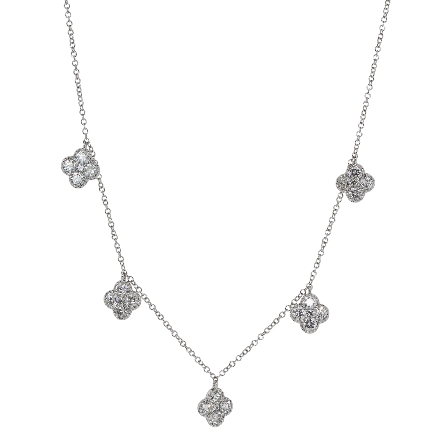 /home/earthtreasures/catalog.shopearthtreasures.com/imagedumplarge/EARTH_A6-04801.jpg 14K White Gold 17-18inch Adjustable 5Cluster Da...