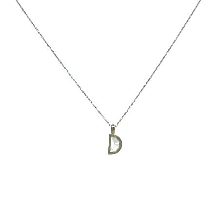 /home/earthtreasures/catalog.shopearthtreasures.com/imagedumplarge/EARTH_A6-04806.jpg 14K White Gold 18inch Bezel Necklace w/1 Half M...