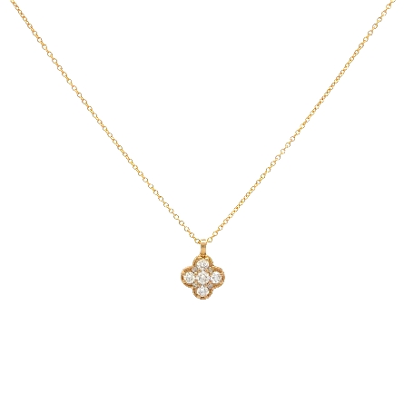/home/earthtreasures/catalog.shopearthtreasures.com/imagedumplarge/EARTH_A6-04812.jpg 14K Yellow Gold Adjustable 16-18inch Clover Nec...