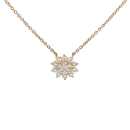 /home/earthtreasures/catalog.shopearthtreasures.com/imagedumplarge/EARTH_A6-04847.jpg 18K Yellow Gold 16-18inch Flower Cluster Neckla...