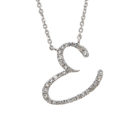 /home/earthtreasures/catalog.shopearthtreasures.com/imagedumplarge/EARTH_A6-04869.jpg 14K White Gold 16-18inch Adjustable Script Init...