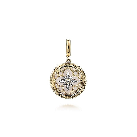 14K Yellow Gold Gabriel Bujukan Enhancer Medall...