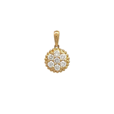 /home/earthtreasures/catalog.shopearthtreasures.com/imagedumplarge/EARTH_A7-201192.jpg 18K Yellow Gold Round Cluster Pendant w/7Diams=...