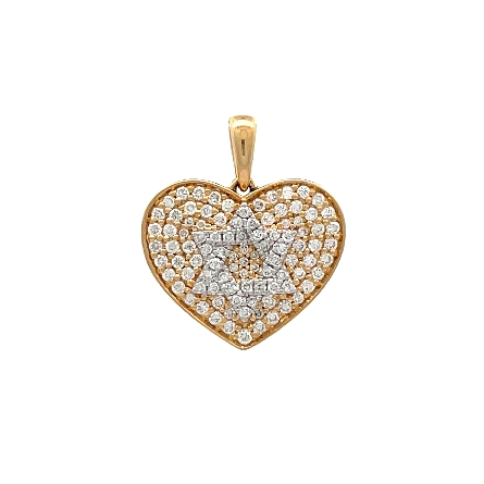 /home/earthtreasures/catalog.shopearthtreasures.com/imagedumplarge/EARTH_A7-201194.jpg 18K Yellow Gold 12x14mm Star of David Pave Hear...