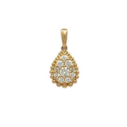 /home/earthtreasures/catalog.shopearthtreasures.com/imagedumplarge/EARTH_A7-201197.jpg 18K Yellow Gold 15mm Teardrop Cluster Pendant w...