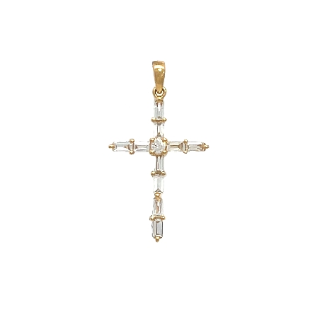 /home/earthtreasures/catalog.shopearthtreasures.com/imagedumplarge/EARTH_A7-201206.jpg 18K Yellow Gold 18mm Prong Set Cross Pendant w/...