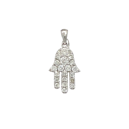 /home/earthtreasures/catalog.shopearthtreasures.com/imagedumplarge/EARTH_A7-201210.jpg 18K White Gold 12mm Hamsa Pendant w/20Diams=.28...