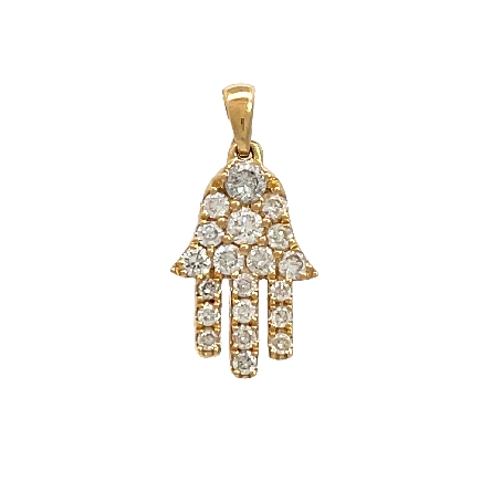 /home/earthtreasures/catalog.shopearthtreasures.com/imagedumplarge/EARTH_A7-201211.jpg 18K Yellow Gold 12mm Hamsa Pendant w/20Diams=.3...