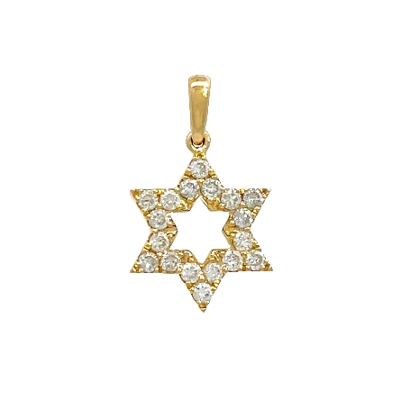 /home/earthtreasures/catalog.shopearthtreasures.com/imagedumplarge/EARTH_A7-201212.jpg 14K Yellow Gold 12mm Star of David Pendant w/18...