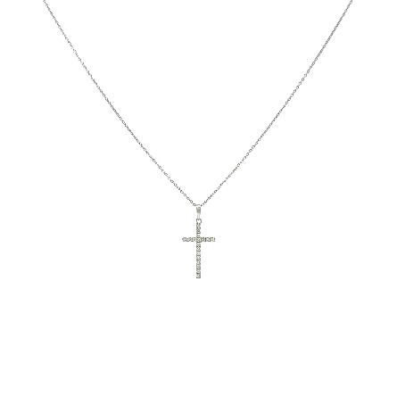 /home/earthtreasures/catalog.shopearthtreasures.com/imagedumplarge/EARTH_A7-201225.jpg 14K White Gold Adjustable 16-18inch Cross Neckl...