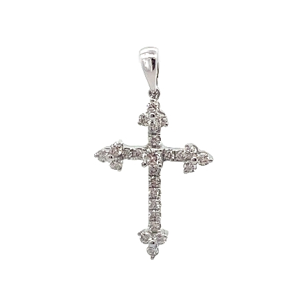 /home/earthtreasures/catalog.shopearthtreasures.com/imagedumplarge/EARTH_A7-201232.jpg 18K White Gold Cross Pendant w/Diams=.26ctw SI ...