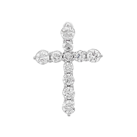 /home/earthtreasures/catalog.shopearthtreasures.com/imagedumplarge/EARTH_A7-201255.jpg 14K Yellow Gold Cross Pendant w/Diams=.51ctw SI...