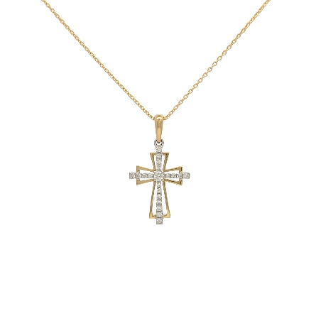 /home/earthtreasures/catalog.shopearthtreasures.com/imagedumplarge/EARTH_A7-201277.jpg 14K Yellow Gold Adjustable 16-18inch Cross Neck...