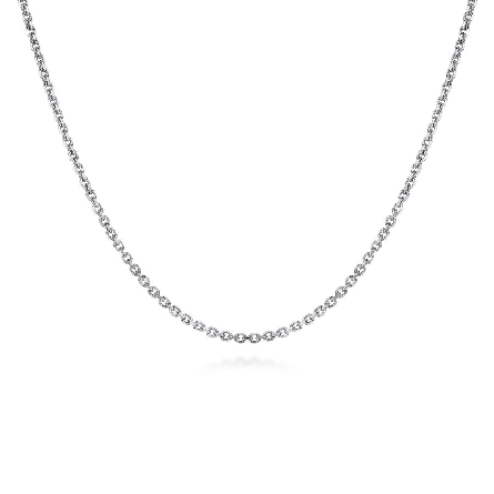 Sterling Silver Gabriel 22inch Cable Link Chain...