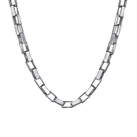 Sterling Silver Gabriel 22inch Solid Box Chain ...