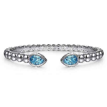 Sterling Silver Gabriel Pear Shape Bujukan Bang...