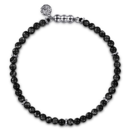 Sterling Silver Gabriel Bujukan Black Onyx 4mm ...