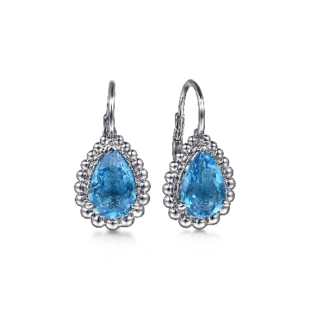 Sterling Silver Bujukan Pear Shaped Leverback E...