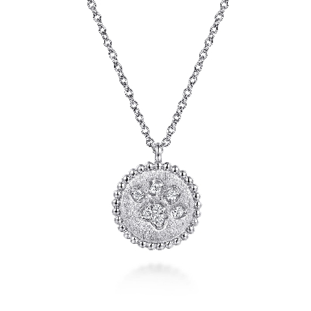 Sterling Silver Gabriel Bujukan Paw Print 15.5-...