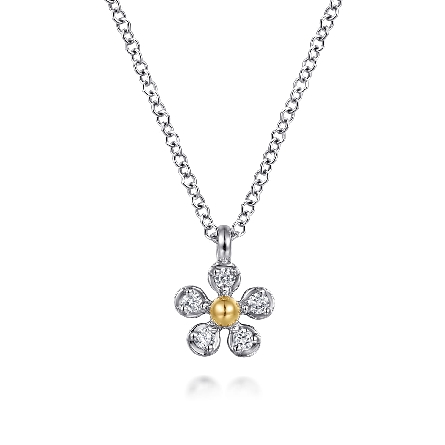 Sterling Silver and 14K Yellow Gold Gabriel Adj...