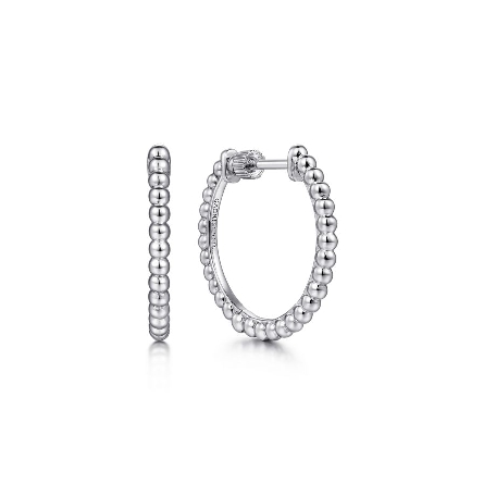 Sterling Silver Gabriel Bujukan 20mm Beaded Scr...