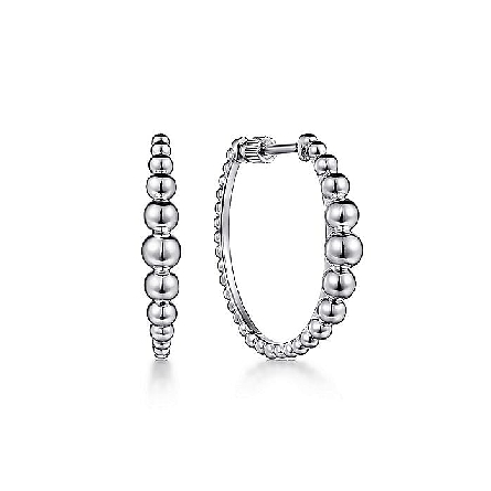 Sterling Silver Gabriel Bujukan Graduated 25mm ...
