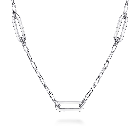 /home/earthtreasures/catalog.shopearthtreasures.com/imagedumplarge/EARTH_C13-04769.jpg Sterling Silver Gabriel Bujukan Link Chain Neck...
