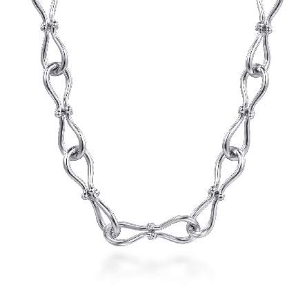 /home/earthtreasures/catalog.shopearthtreasures.com/imagedumplarge/EARTH_C13-04778.jpg Sterling Silver Gabriel Bujukan Stirrup Link Ch...
