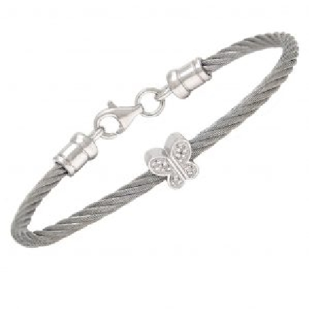 Stainless Steel and Sterling Silver Childs Butt...