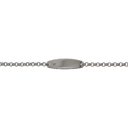 /home/earthtreasures/catalog.shopearthtreasures.com/imagedumplarge/EARTH_CC-01267.jpg Sterling Silver 6.5inch Childrens ID Diamond Ac...