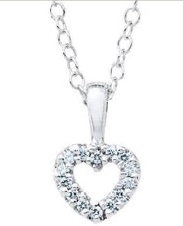 /home/earthtreasures/catalog.shopearthtreasures.com/imagedumplarge/EARTH_CC-01284.jpg Sterling Silver 12mm CZ Heart Pendant on 15inch...