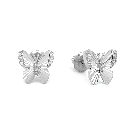 /home/earthtreasures/catalog.shopearthtreasures.com/imagedumplarge/EARTH_CC-01304.jpg Sterling Silver Butterfly CZ Earrings #ES532
