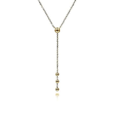 14K Yellow Gold Gabriel Bujukan Bead Station 17...