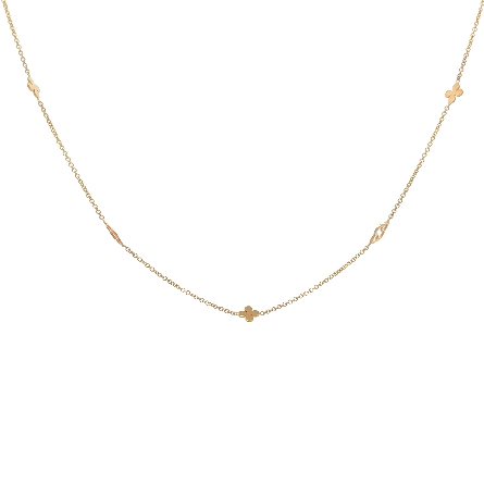 /home/earthtreasures/catalog.shopearthtreasures.com/imagedumplarge/EARTH_D-00370.jpg 14K Yellow Gold Adjustable 16-18inch Clover Cab...